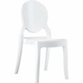 Siesta Elizabeth Polycarbonate Dining Chair Glossy White, 2PK ISP034-GWHI